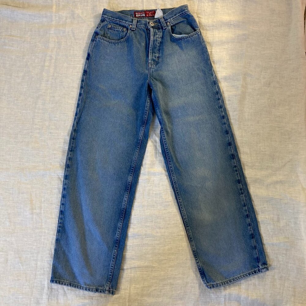 Vintage 90s Old Navy High-Waist Button Fly Mom Jeans - W's 8